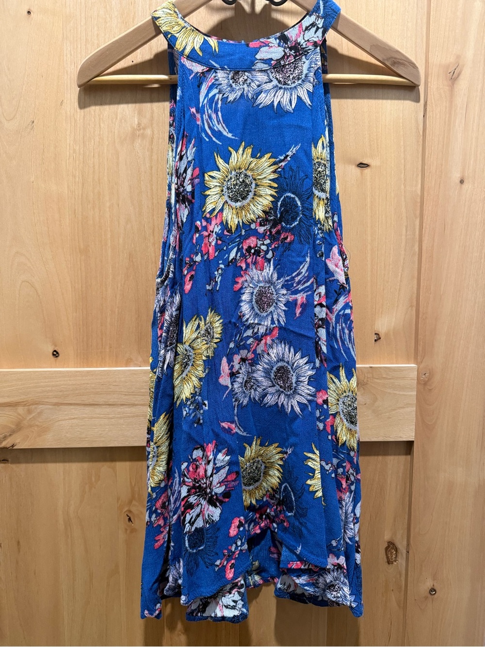 Staccato Blue Floral Textured Blouse